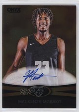 2022-23 Onyx Authenticated Premium Gold 1/12 Mackenzie Mgbako #OPMM Auto 0j81