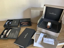 Jaeger-LeCoultre JLC Reverso Classic Large Small Second Steel Watch Q3858522 Set