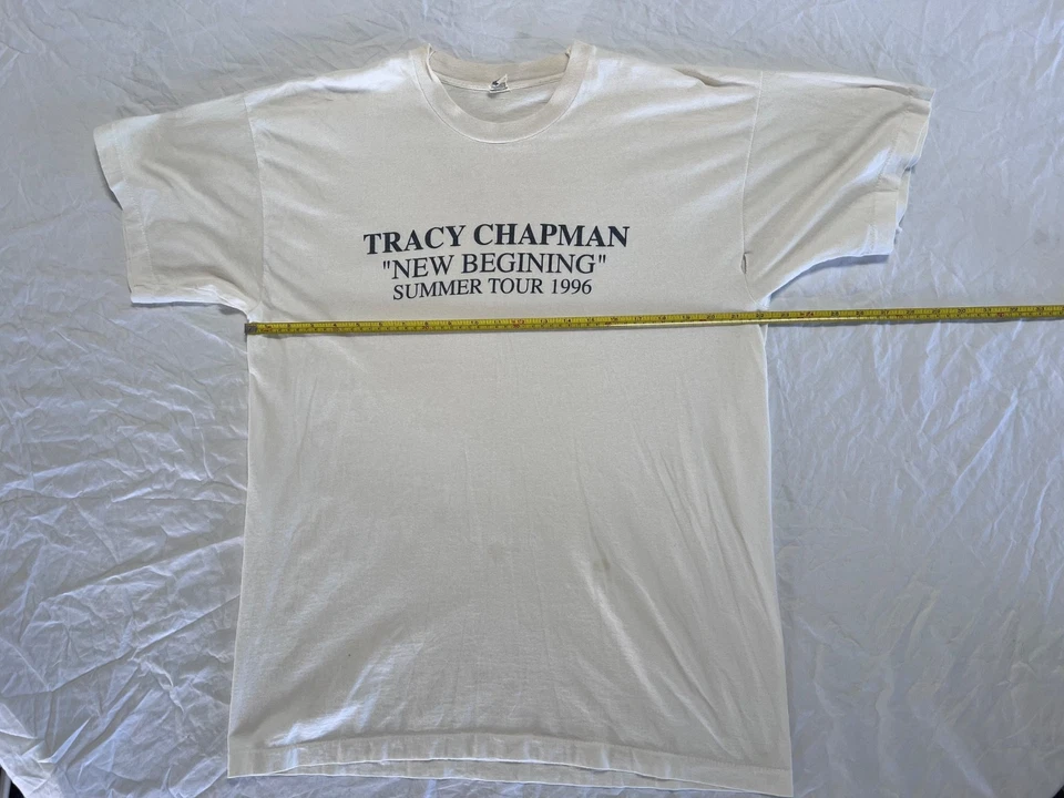 Tracy Chapman 1996 “New Beginning” Tour Crew Shirt + Pass | Screen Stars XL Misp - Image 4 of 4