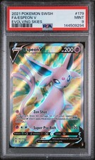 Espeon V (Full Art) 179/203 - SWSH07: Evolving Skies Holo (PSA 9) on eBay
