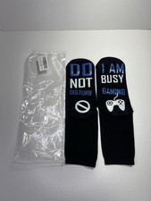 Novelty Gamer Socks Don  t Disturb I Am Busy Gaming Funny Gift