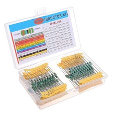 20Values 200Pcs Inductor 1 uH to 4.7 mH 0.5 W Color Ring Inductor Assortment Kit