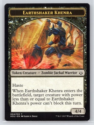 MTG LP-NP Normal Earthshaker Khenra Token 4 T Hour of Devastation