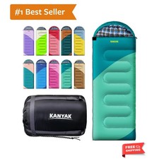 Camping Sleeping Bag, 32 Sleeping Bags for Adults Kids Teens Cold Weather Wa...