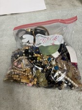 3 Lbs Bead Craft/Findings/Junk Misc Jewelry Making Lot Non Wearable Pounds