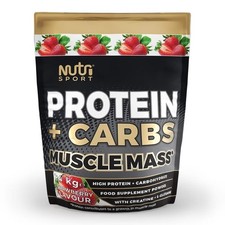 Nutrisport Protein + Carbs 1.4kg Muscle Growth Lean Muscle Mass Gainer 17.49 per kilo