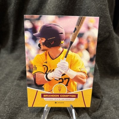 2025 Onit BRANDON COMPTON Arizona State Sun Devils Baseball #P-2 Yellow Parallel