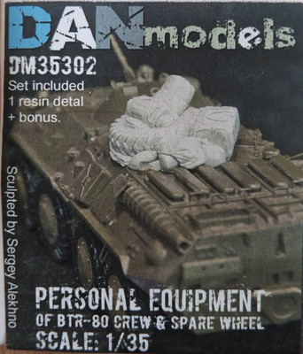 DAN MODELS DM35302 - SOVIET PERSONAL EQUIPMENT OF BTR-80 CREW & TIRES - 1/35