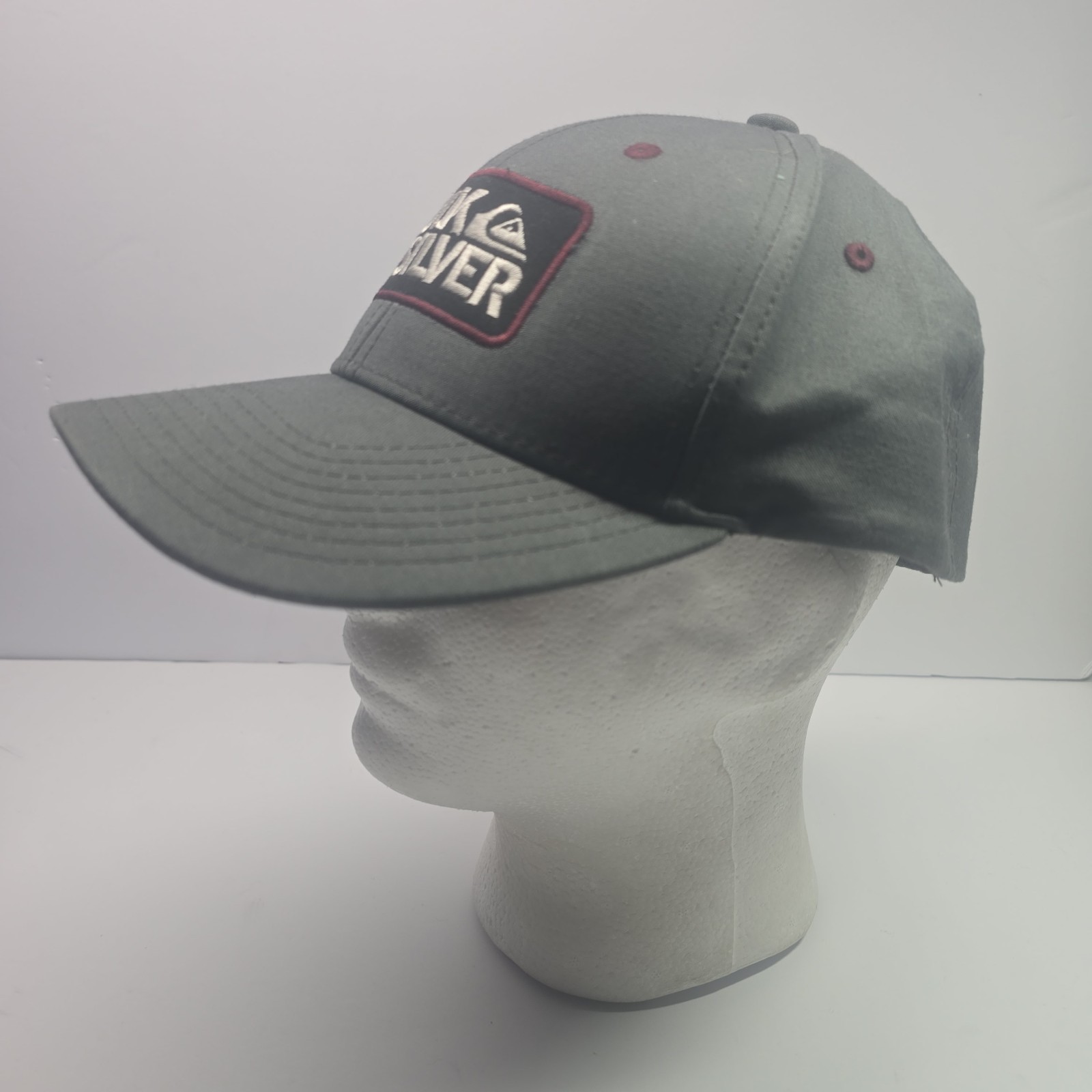 Quiksilver Charcoal Gray Logo Patch Baseball Cap … - image 4