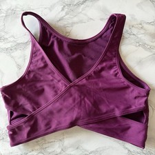 Abercrombie Kids Girls Swim Crop Top Size 13/14 Burgundy