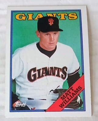 1988 Topps - Matt Williams #372 (RC) San Francisco Giants 