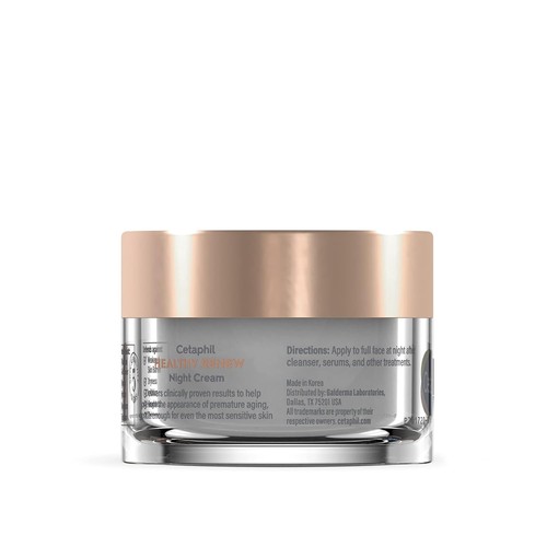 Crema de noche tensora de la piel Cetaphil Healthy Renew 1,7 OZ, crema reparadora de arrugas - Imagen 4 de 4