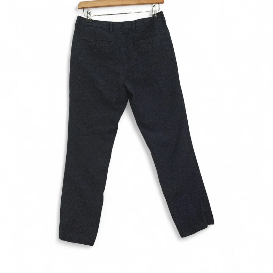 DKNY Black Pure Wool Women's Chino Trousers Short Length Pants W30 x L27 - BNWT — 第 3/4 张图片