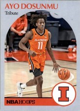 2021-22 Panini Chronicles Draft Picks Pink #69 Ayo Dosunmu Hoops Retro - BSK