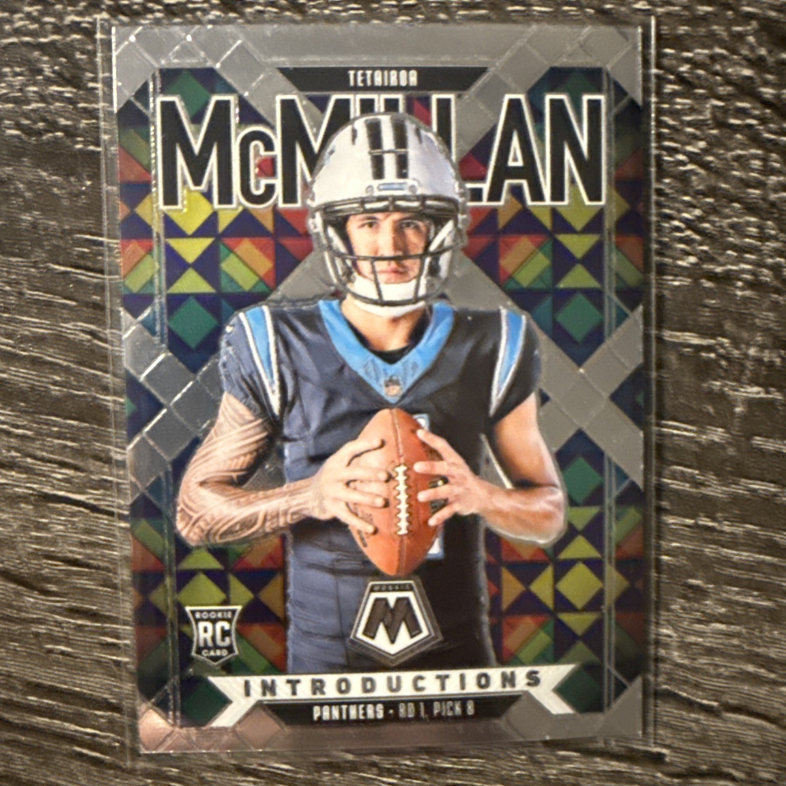 TETAIROA MCMILLAN Rookie Introductions 2025 Panini Mosaic Football #8