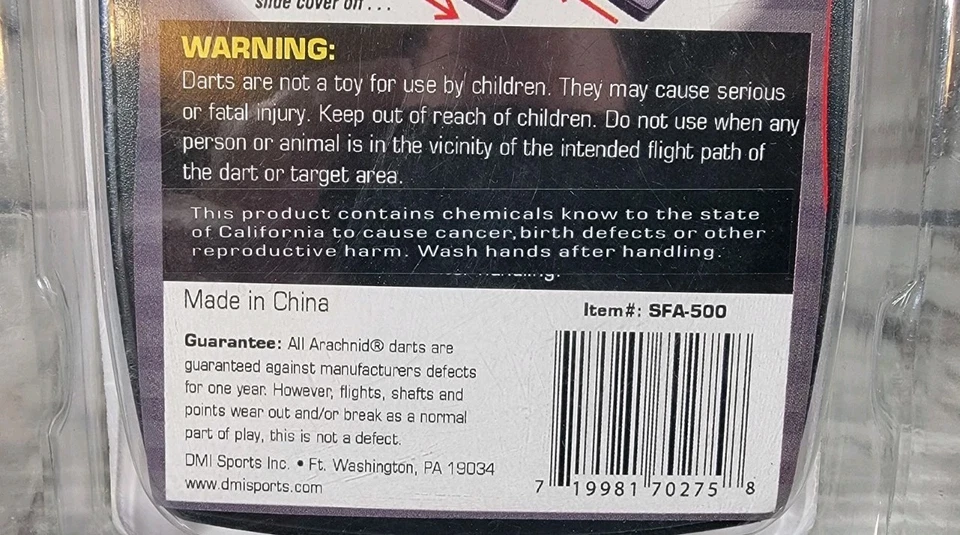 Dardos Punta Suave Arácnido 500 Serie Avanzada 16 Gramos Peso / Juego de 3 Dardos Foto 4 de 4