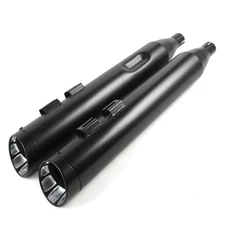 SHARKROAD 4.5 Mufflers For Harley Davidson 1995-2016 Touring Road Glide Black