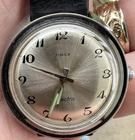 Vintage Timex Electric Mens Watch Goldtone New Battery Runs