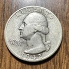 1942-S Washington Quarter Gd Cond. Actual Coin