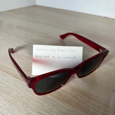 Gucci GG0038O 004 Sunglasses Red Glitter FRAMES ONLY READ 54-17-140