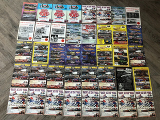 Stock car racing programmes x 40 Cowdenbeath Racewall