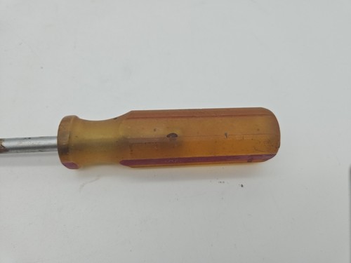 Mac Tools Vintage 3/8"× 5-3/4" Blade Flat Tip Screwdriver Amber/Red Handle PJR6 - 第 13/13 張圖片