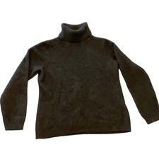 Charter Club Luxury Cashmere Turtleneck Sweater Dark Gray Kids XL