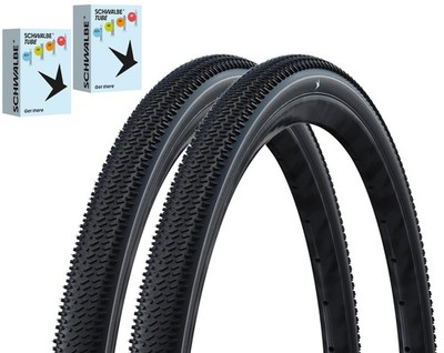 2 x Schwalbe G-ONE R Reifen + Schlauch Set 2026 Falt Gravel TLR RaceGuard E-25