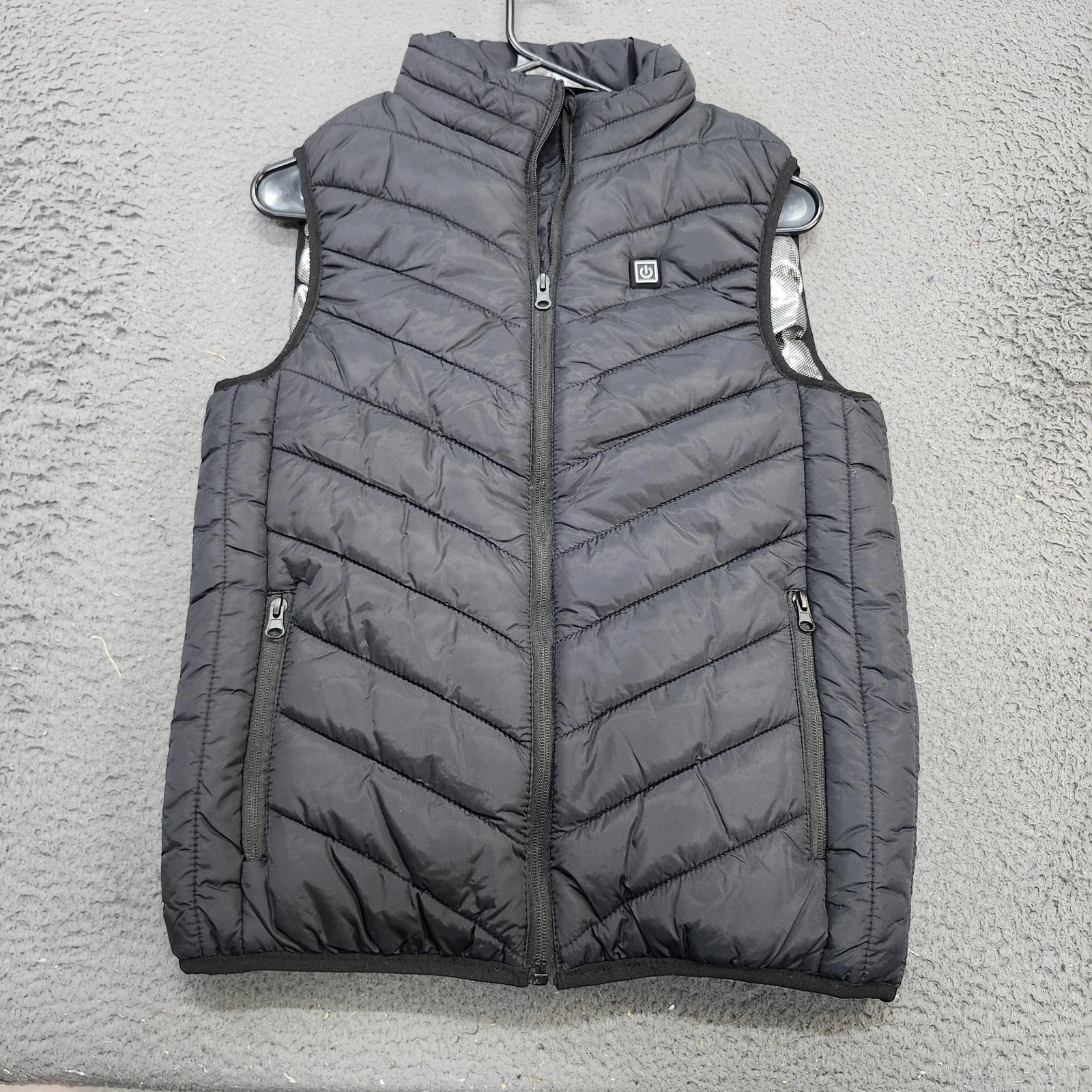 Heated Puffer Vest Mens Medium Black Quilted Full Zip Insulated Travel Outdoor
Opens in a new window