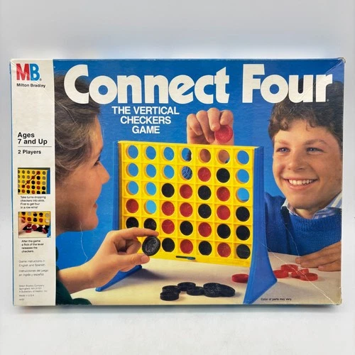 VINTAGE Connect Four COMPLETE Milton Bradley 1986 Kids Children's 80's 90's 4
