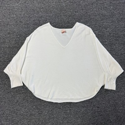 Kerisma Slouchy Blouse Tunic Beach Vacation Sweater Womens Sz XL White