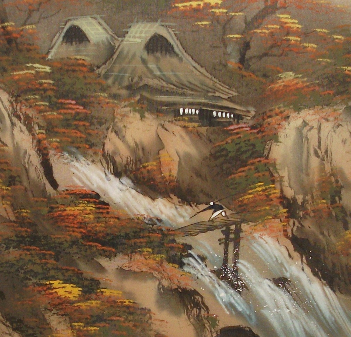 絵画 Mountain waterfall Mountain Waterfall Painting by Mattia Poddi | Saatchi Art