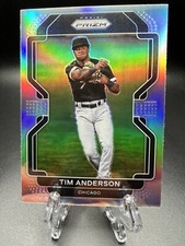 2022 Panini Prizm Baseball Silver Prizm TIER II #203 WHITE SOX TIM ANDERSON 