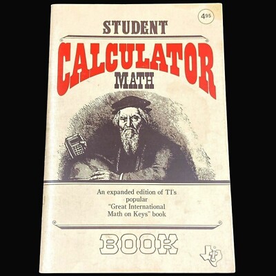 TI-35 Student Calculator Math Book Vintage 1980 Texas Instruments Paperback