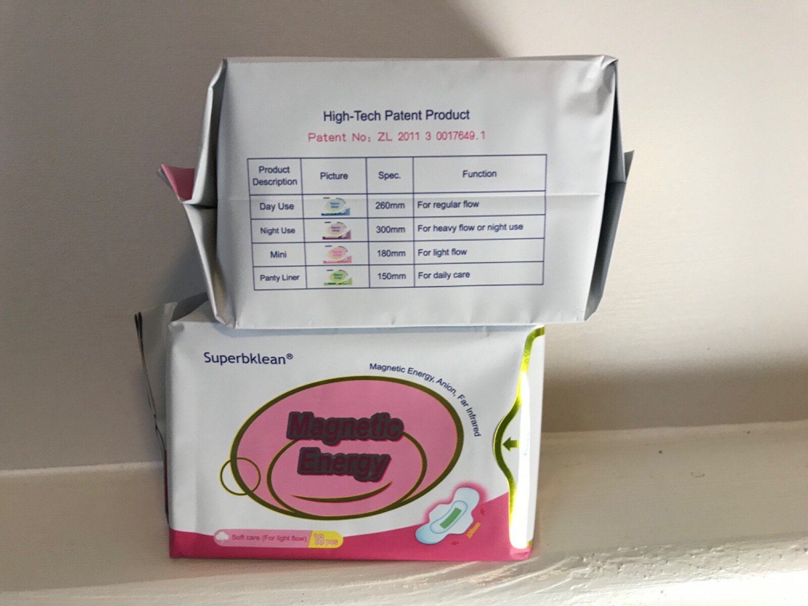 Longrich Energy Panty Liner & Superbklean Sanitary Napkin