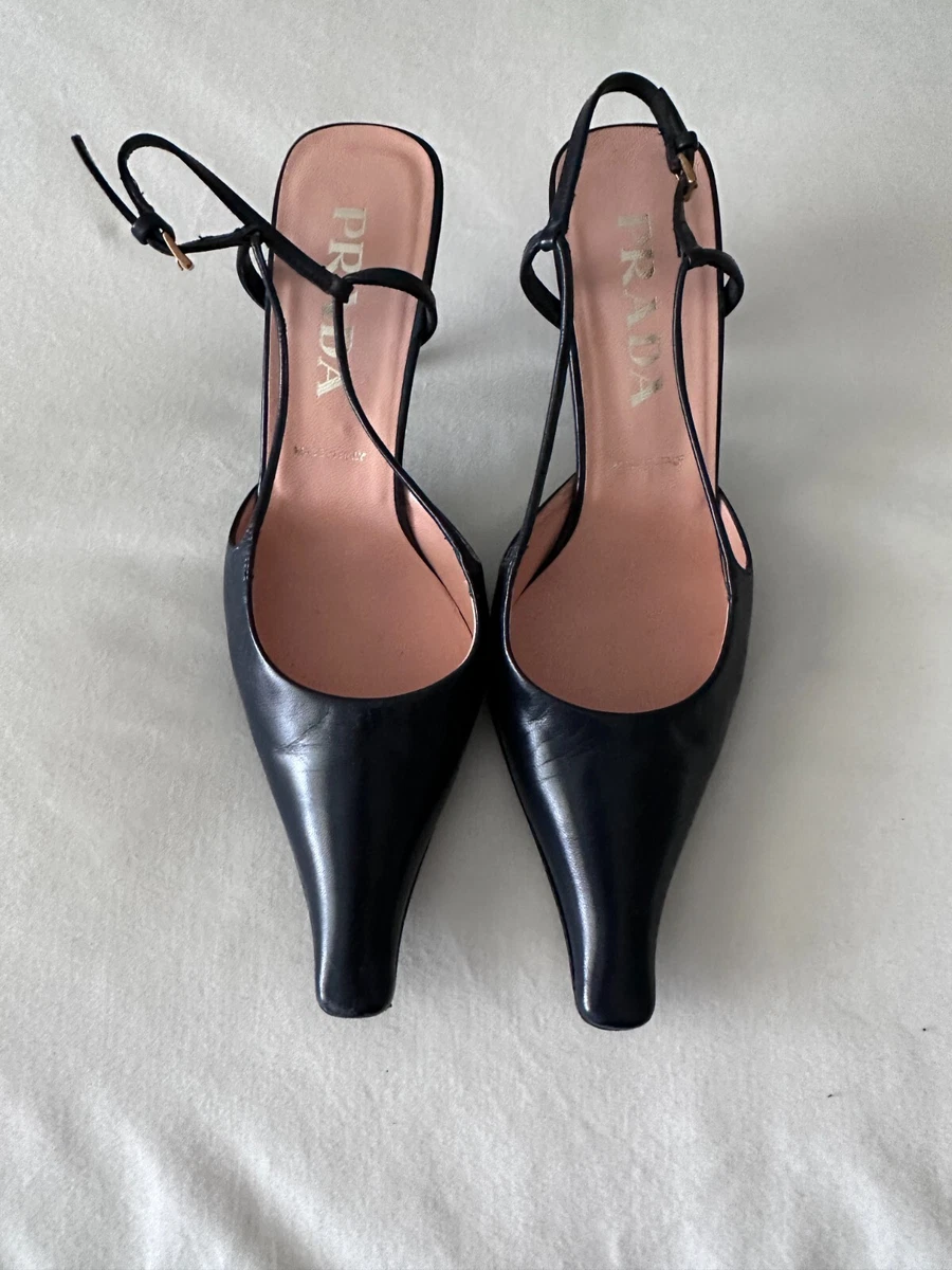 Prada vero cuoio heels clearance