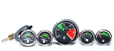 Massey Ferguson Gauge Kit- Tachometer Temp Gauge Oil Pressure Volt Fuel