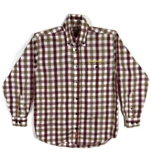 Pepe Jeans London Button Down Shirt Mens Small Long Sleeve Multicolor Check