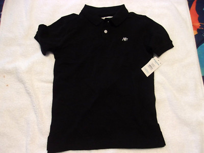 NWT Aeropostale Kids polo, black, or white, size M (5/6), or L (7), blend, $26