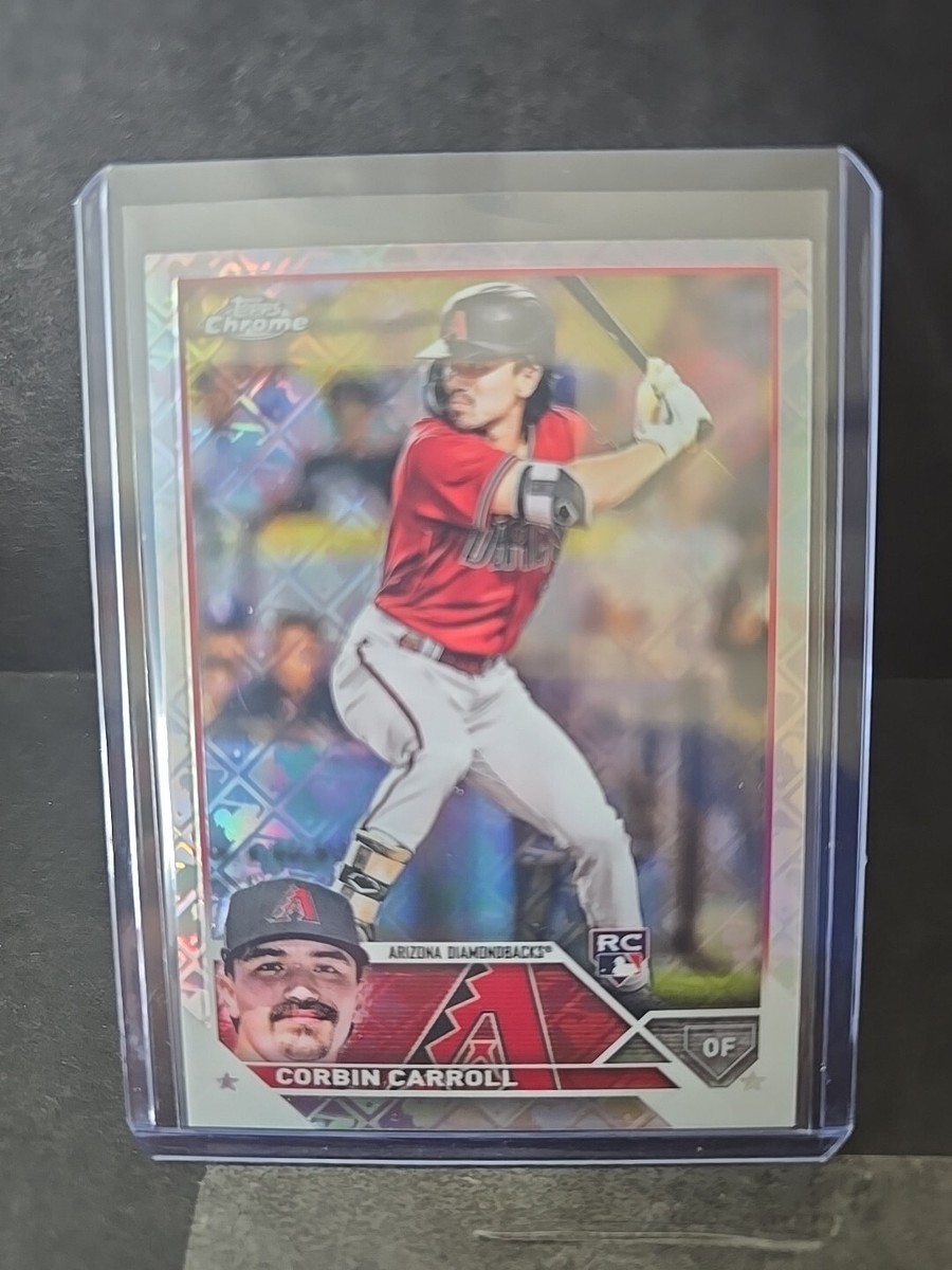 2023 Topps Chrome Logofractor Corbin Carroll Rookie Card RC