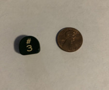 Vintage Royal Typewriter Touch Control Replace Key “3”, Brown with White Letter thumbnail