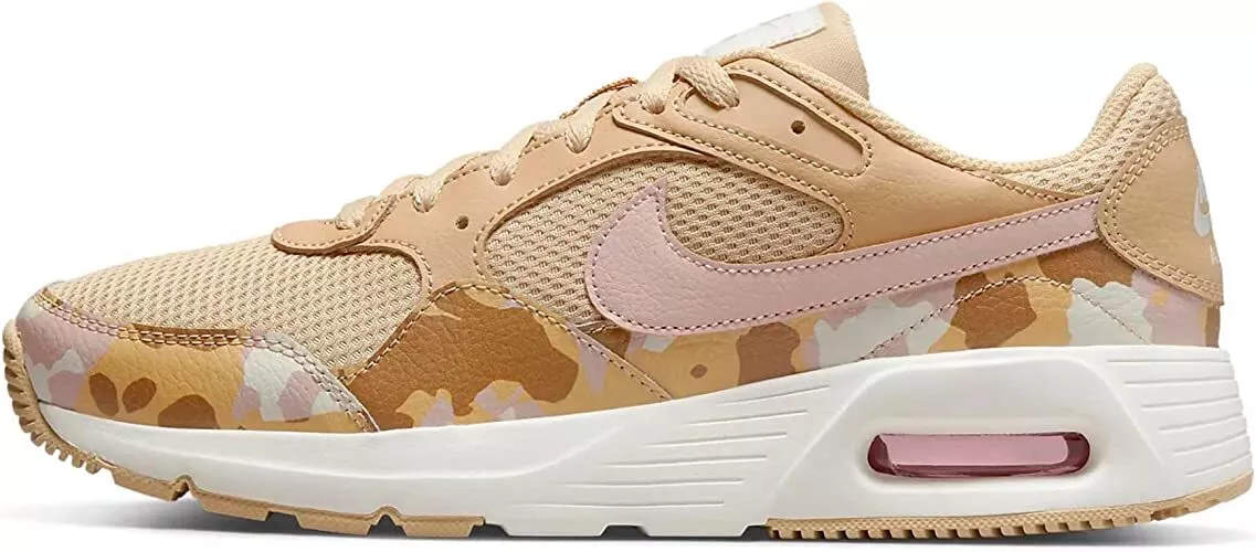 Womens nike air max 90 shoes white gold camo cheap