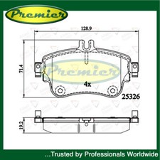 Premier Set Pastiglie Freno Anteriore per Mercedes Classe A 2012-2018 Classe B 2011-2018