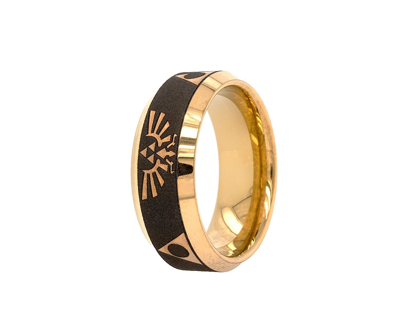 Yellow Gold Plated Black Fashion Jewelry