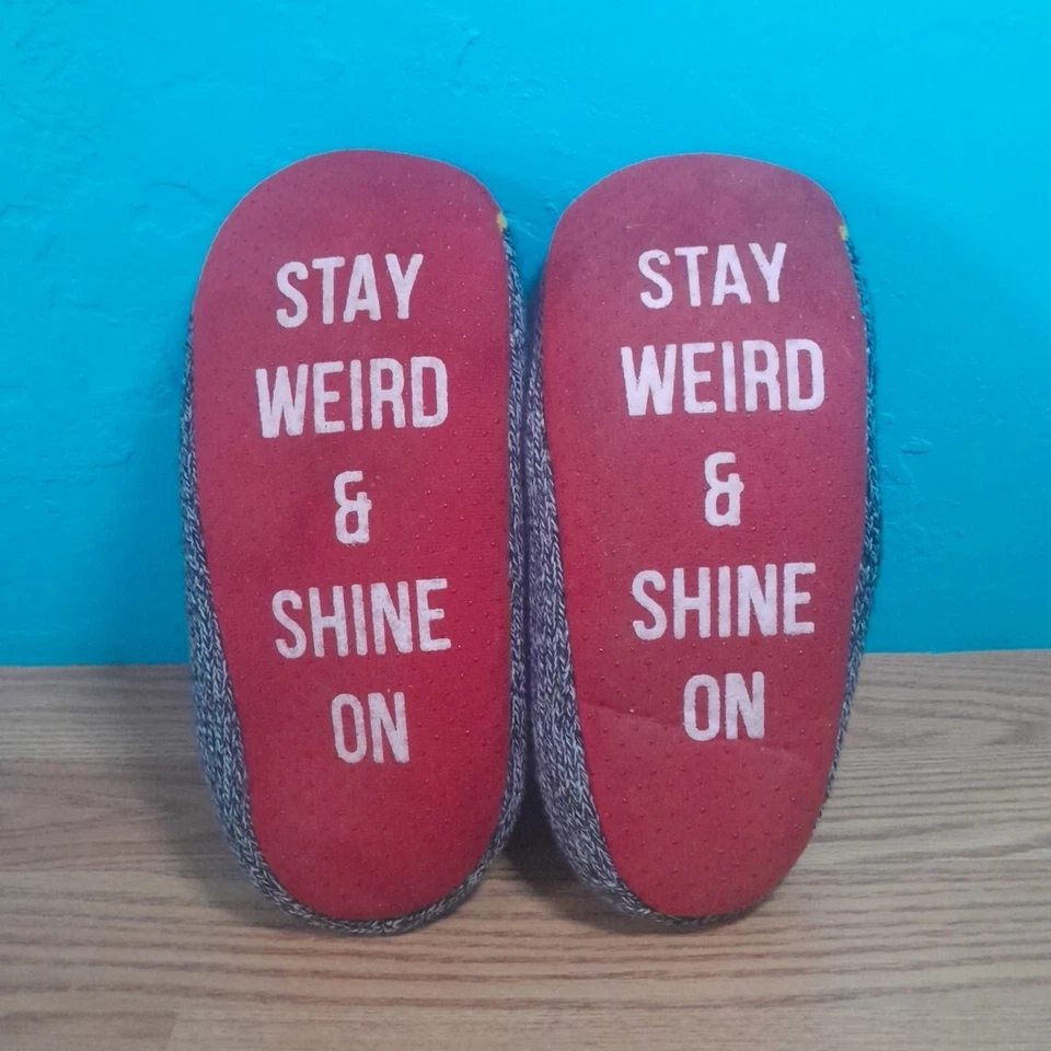 Shinesty Knitted Slippers House Shoe Multicolor Stay Weird And Shine On  - Image 3 of 4