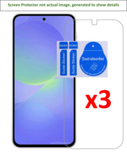 3x Samsung Galaxy A36 Screen Protector w/ cloth and installation stickers