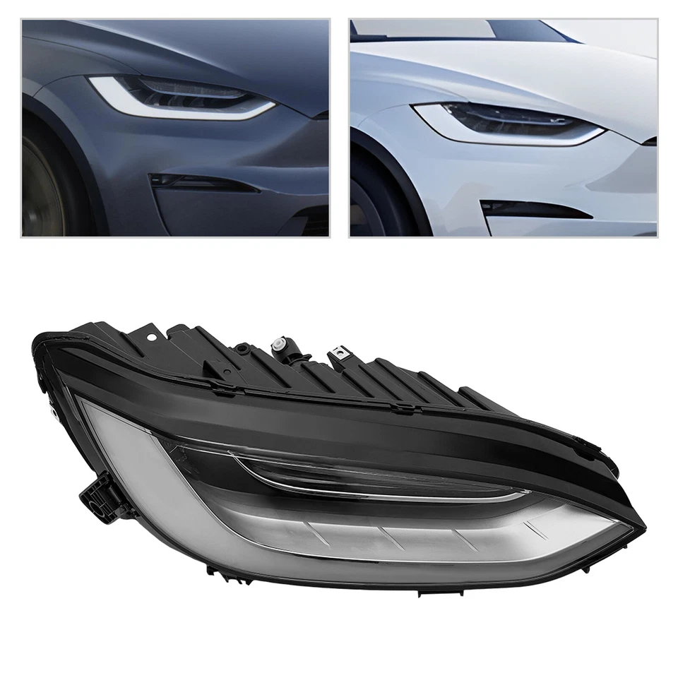 For 2015-2019 Tesla Model X Full LED Headlight Assembly Headlamp Passenger Side Foto 3 de 4