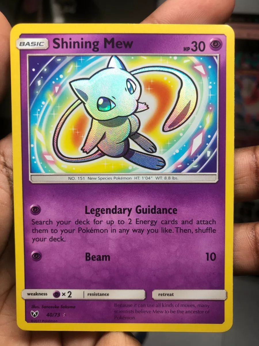 Mew Luminescente / Shining Mew (40/73), Busca de Cards