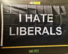 Liberals Suck Flag FREE FIRST CLASS SHIP! I Hate B Desantis Trump USA Sign 3x5'