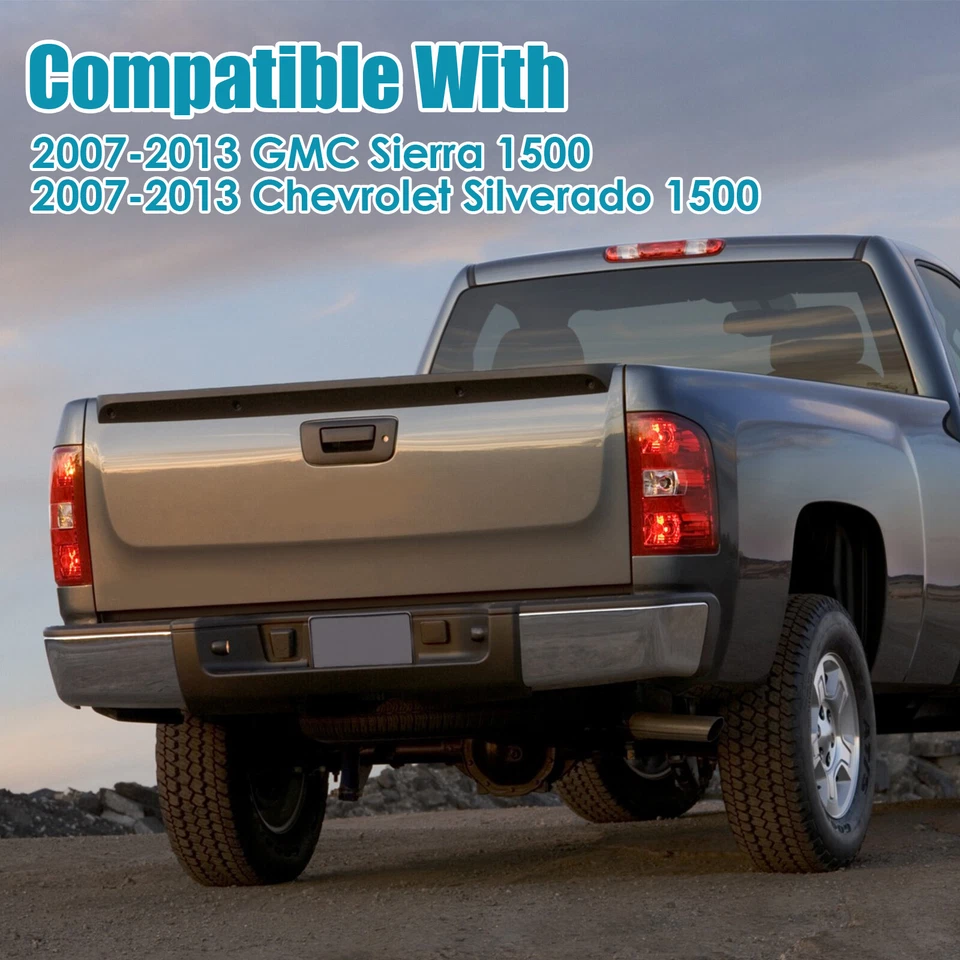 Rear Step Bumper For 07-13 Chevy Silverado GMC Sierra 1500 W/ Sensor Hole,Chrome Foto 4 de 4